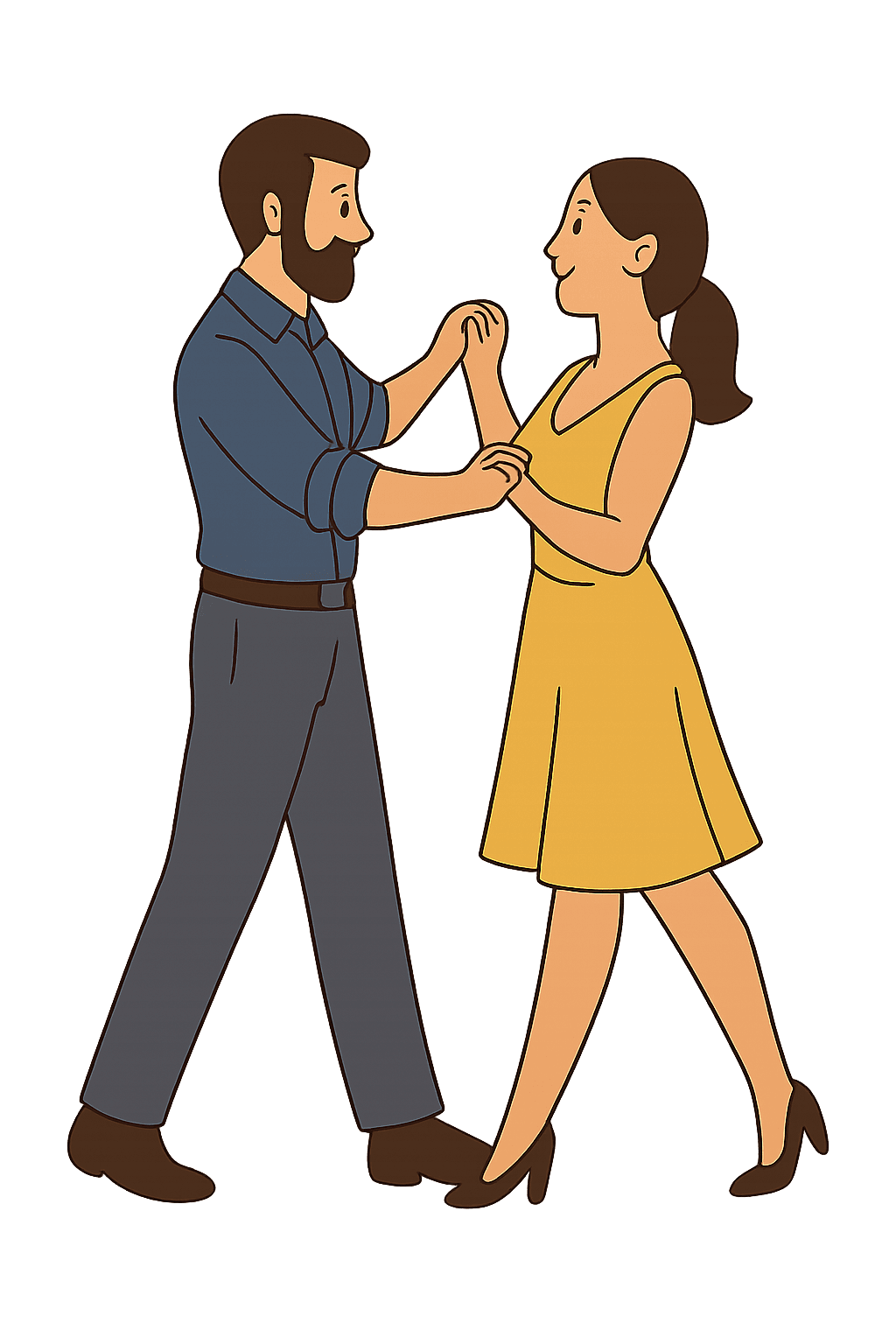 Ballroom dance illustration